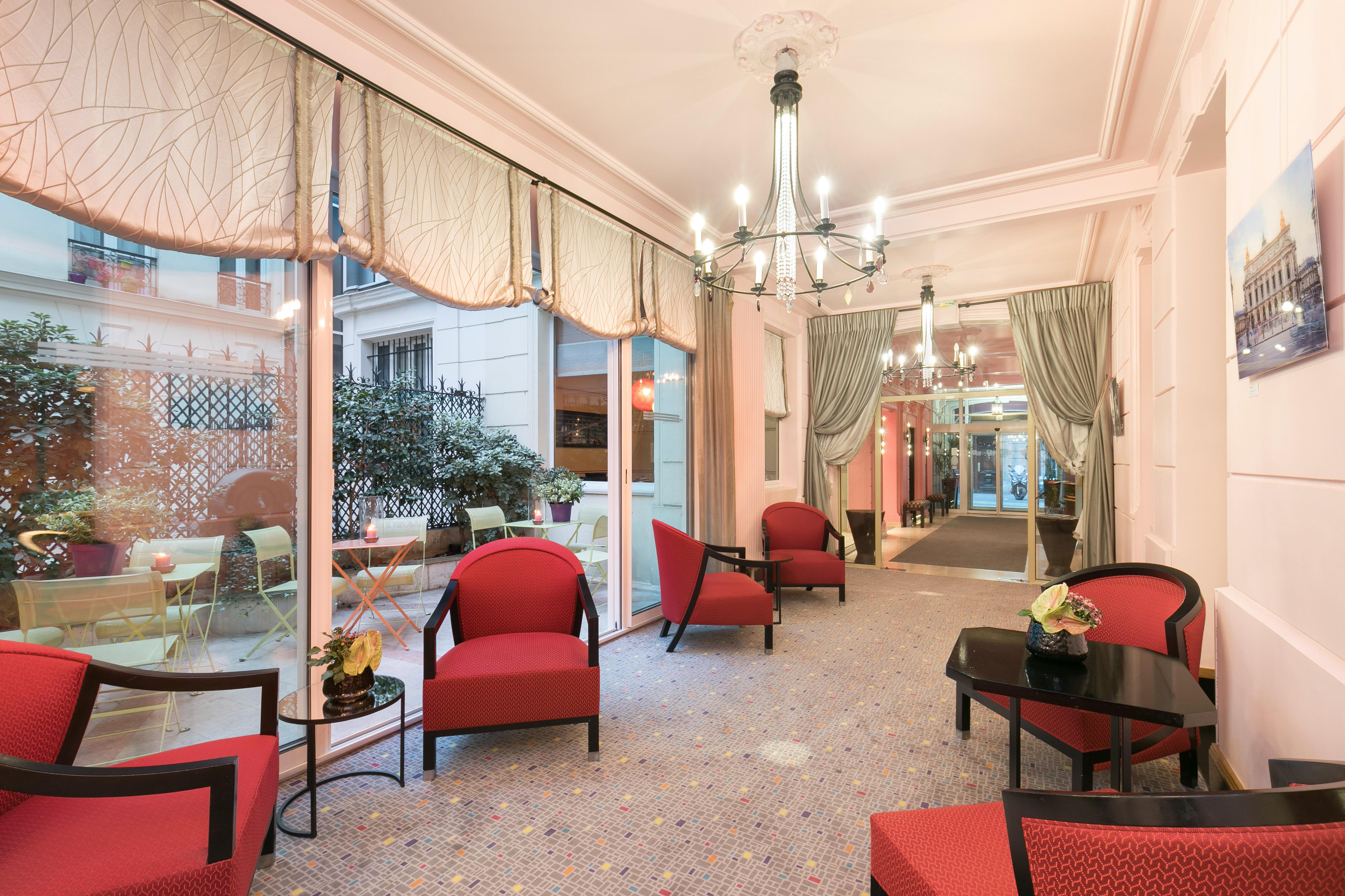 Hotel Le Cardinal Париж Интерьер фото